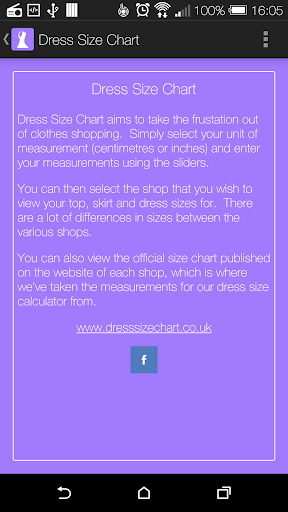 【免費購物App】Dress Size Chart-APP點子