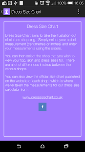 Download Dress Size Chart APK for Android