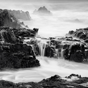 Cascades by Graham Daly - Black & White Landscapes