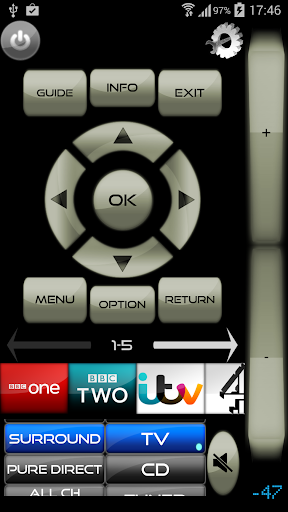 TXNR for Onkyo AV+BD+TV Remote