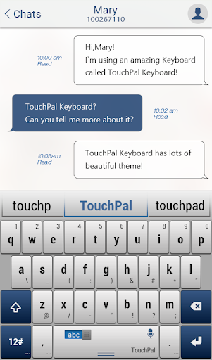 【免費個人化App】Blue TouchPal Emoji Keyboard-APP點子