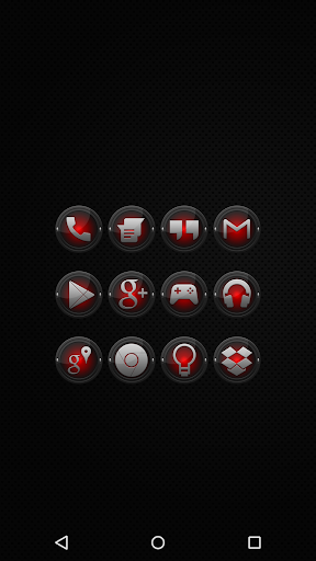 【免費個人化App】Black and Red - Icon Pack-APP點子