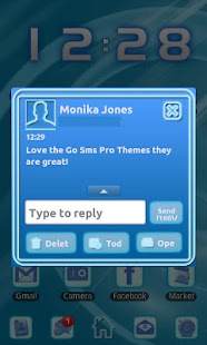 Download Blue Chill Go Sms Theme APK for Android