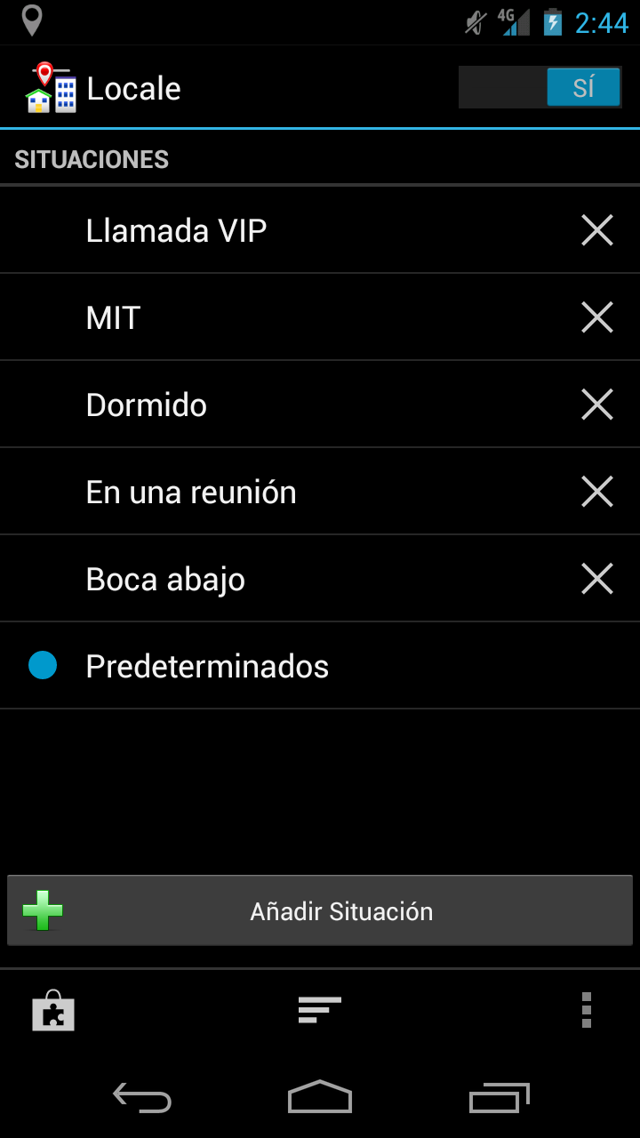 Android application Locale screenshort