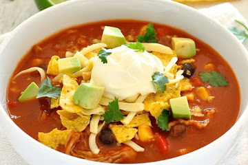 Quick Taco Soup with Pork Carnitas