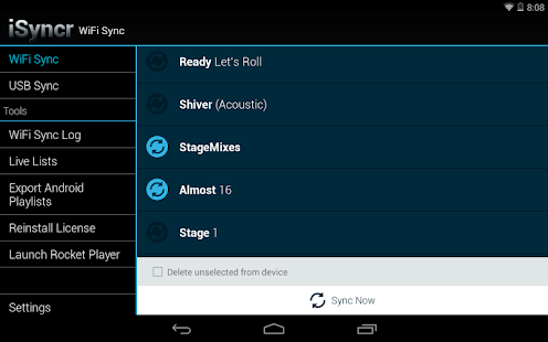 iSyncr for iTunes to Android - screenshot thumbnail