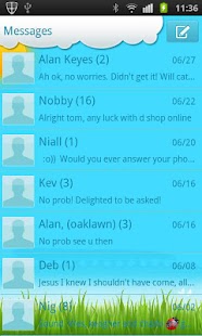 Free GOSMSTHEME Summer Clouds Theme APK for PC