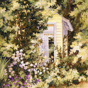 The Potting Shed by Jennifer Wheatley-Wolf - Painting All Painting