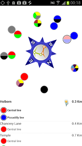 London Tube Compass