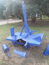 Blue Carriage Statue, Burgata