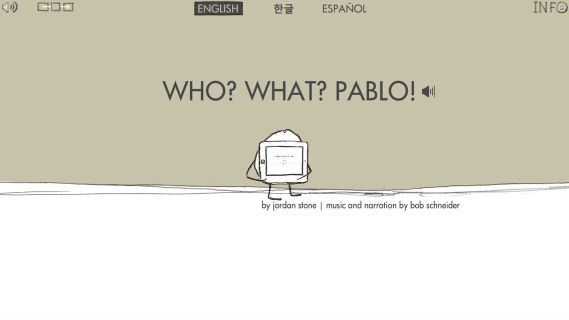 Android application Who? What? Pablo! screenshort