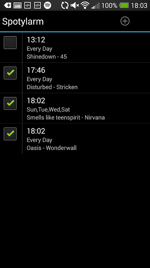 Spotylarm Spotify-Music-Alarm Screen 3