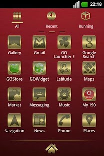 Lastest Gold and Leather GO EX Theme APK for Android