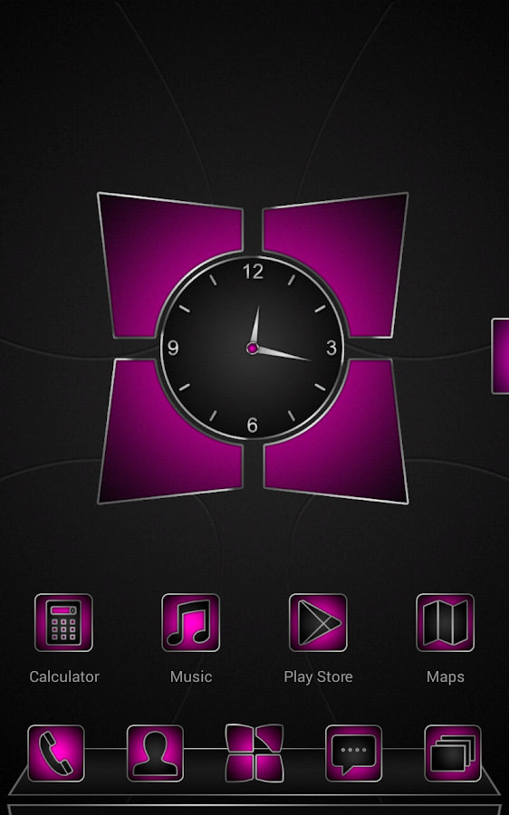 Next launcher theme Soft pink - screenshot