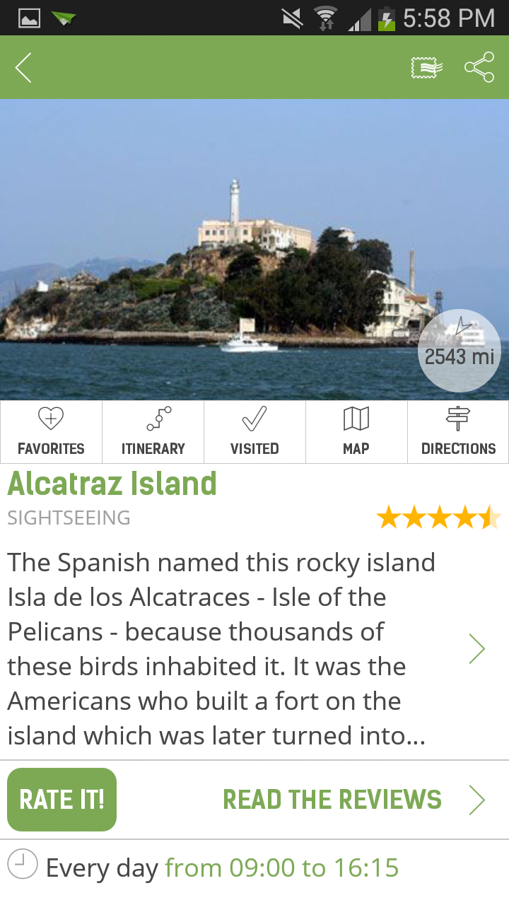 San Francisco Travel Guide Screen 1