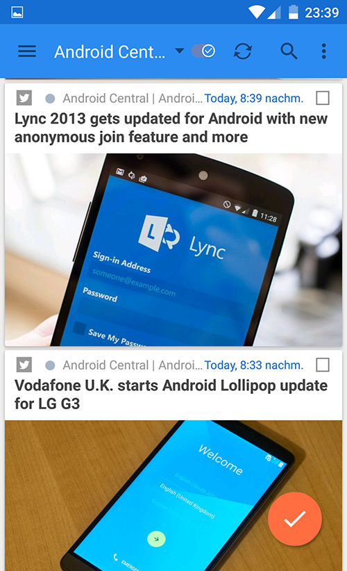   gReader | Feedly | News | RSS – Capture d'écran 