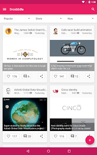 Droidddle - the Dribbble app Screenshots 2