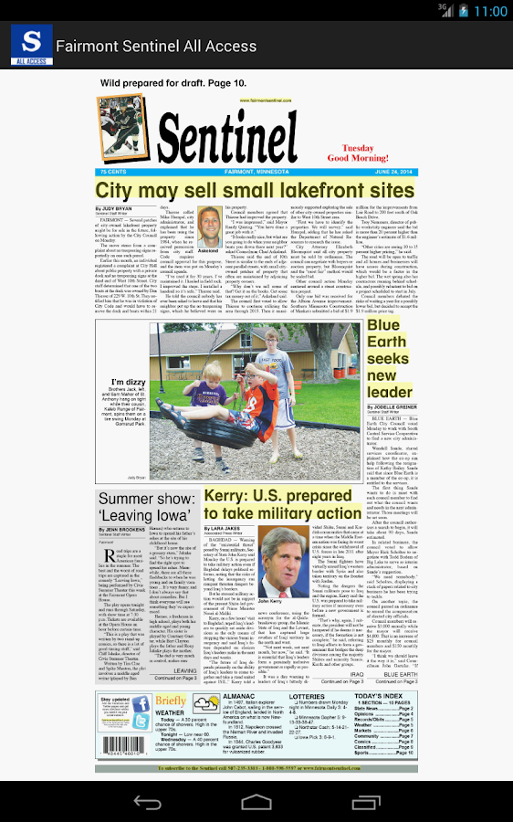 Fairmont Sentinel All Access Android Apps on Google Play