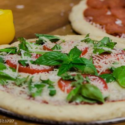 Vegetarian Tomato and Basil Pizza