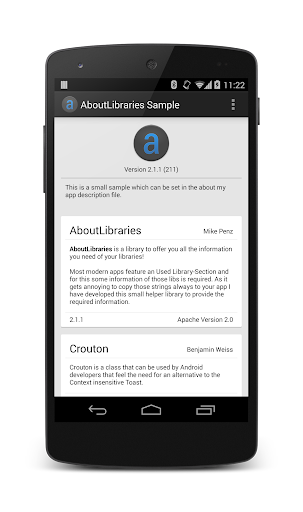 AboutLibraries Sample