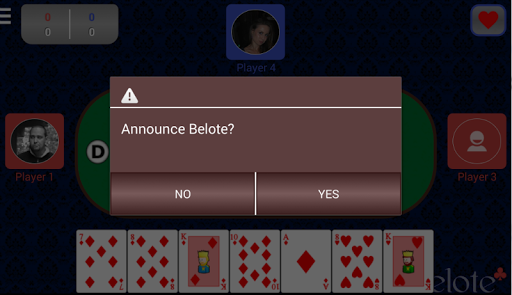 【免費紙牌App】One Device Multiplayer Belote-APP點子