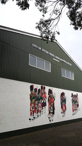 City of Invercargill Highland Pipe Band mural