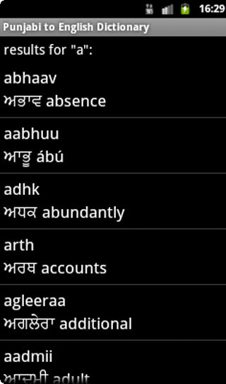 Punjabi To English Dictionary Android Apps On Google Play