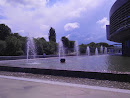 Line of Fountains