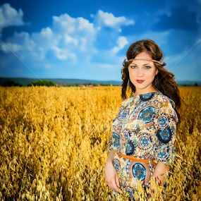 Queen of Slavonian Fields II by Mladen Bozickovic - People Portraits of Women