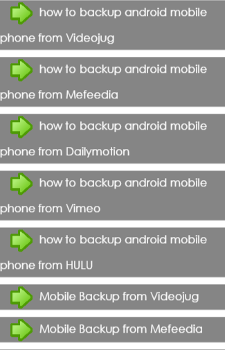 Mobile Backup Tips