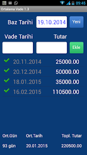 Ortalama Vade Screenshots 0