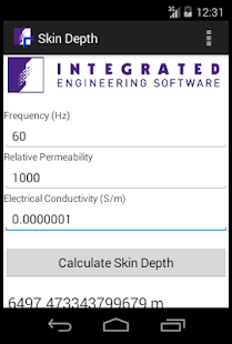 Skin Depth Calculator Screenshots 0