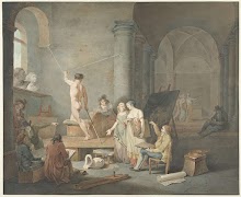 Modeltekenen in een oud gebouw