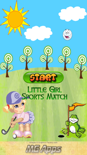 Little Girl Sports Match