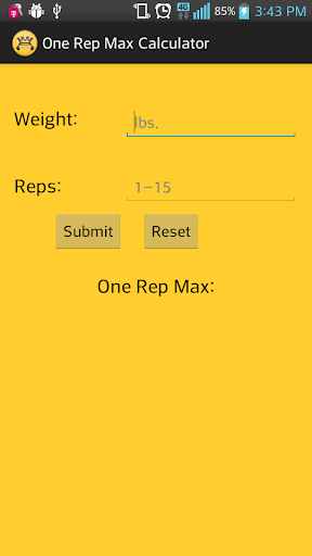 1 Rep Max Calc