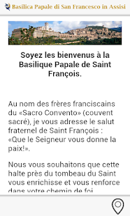 Android application Guide Basilique Saint François screenshot