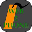 web2phone Bookmark logo