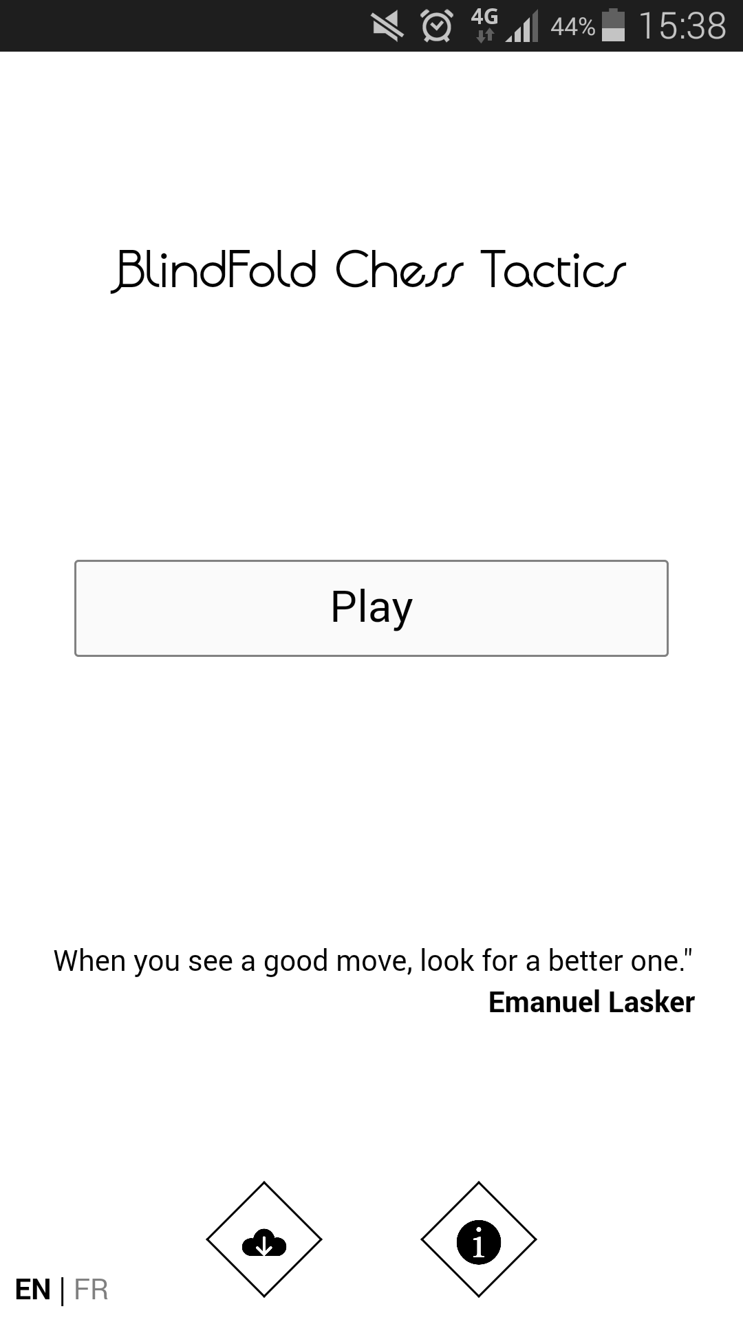 Android application Blindfold Chess Tactics screenshort