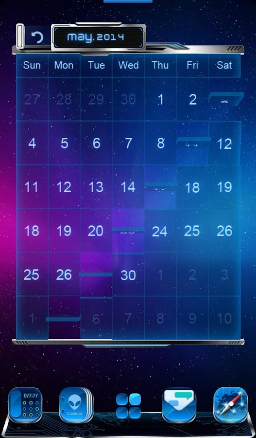 3D CALENDAR-COMET 3D LAUNCHER - screenshot