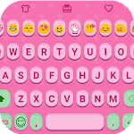Cover Image of Download Pink Jelly Emoji Keyboard Skin 1.9.4 APK