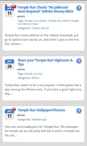 Temple Run FREE Fan App Android app Screenshot 1