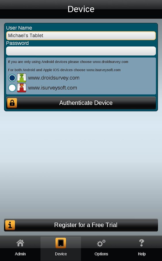   droid Survey Offline Forms- screenshot  