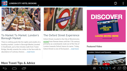 【免費旅遊App】LONDON CITY HOTEL BOOKING-APP點子