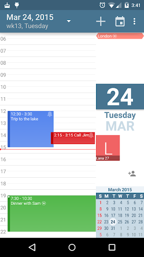 aCalendar - Android Calendar