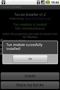 TUN.ko Installer - screenshot thumbnail