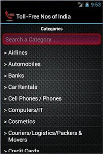 Toll Free Nos of India Screenshots 2