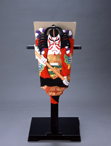 Oshie Hagoita (Decorated Wooden Panel) Portraying the Kabuki Play Ya-no ...