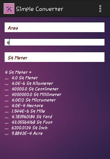 Simple Unit Converter