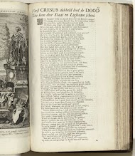 Vers bij de prent met het geopende graf van koning Croesus, ca. 1707-1708