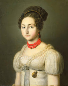 RIJKS: Dirk van Oosterhoudt: Portrait of Jacoba van Wessem, Wife of Lord Stumphius, Burgomaster of Beverwijk 1830